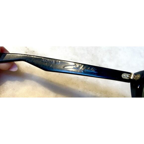 Vintage 1950-1960 Cat Eye Sunglasses Reflective Pearl Frame Pin Up Rockabilly - Picture 12 of 16
